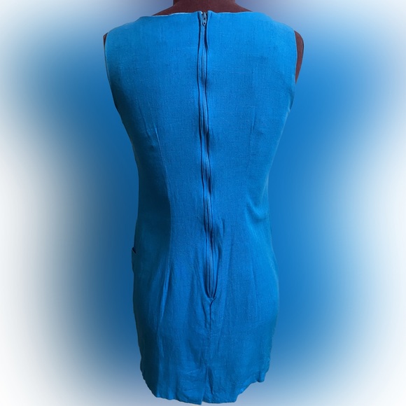 Vintage 80s Linen Jessica Howard Dress - Picture 2 of 9